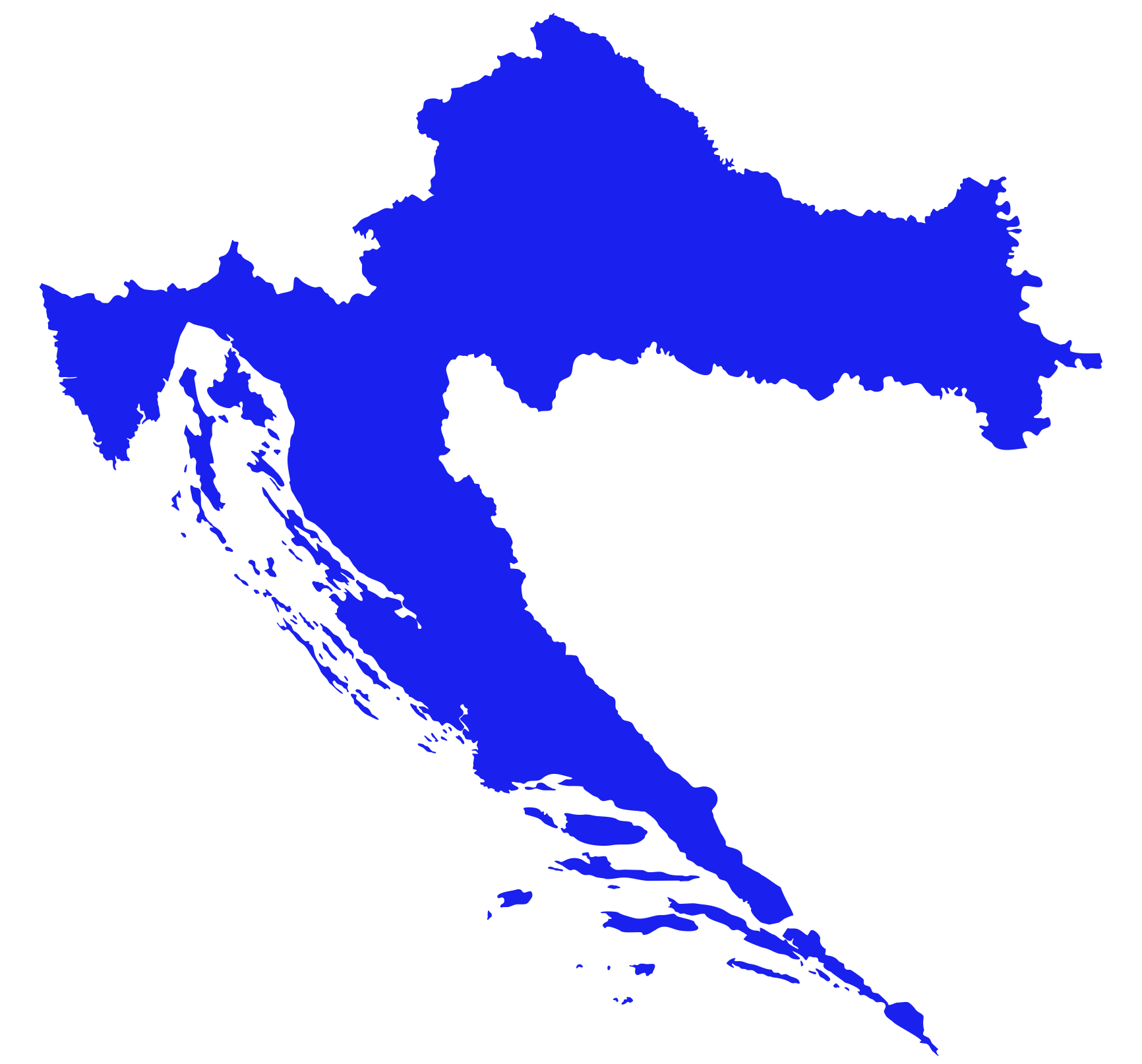 Croatia map